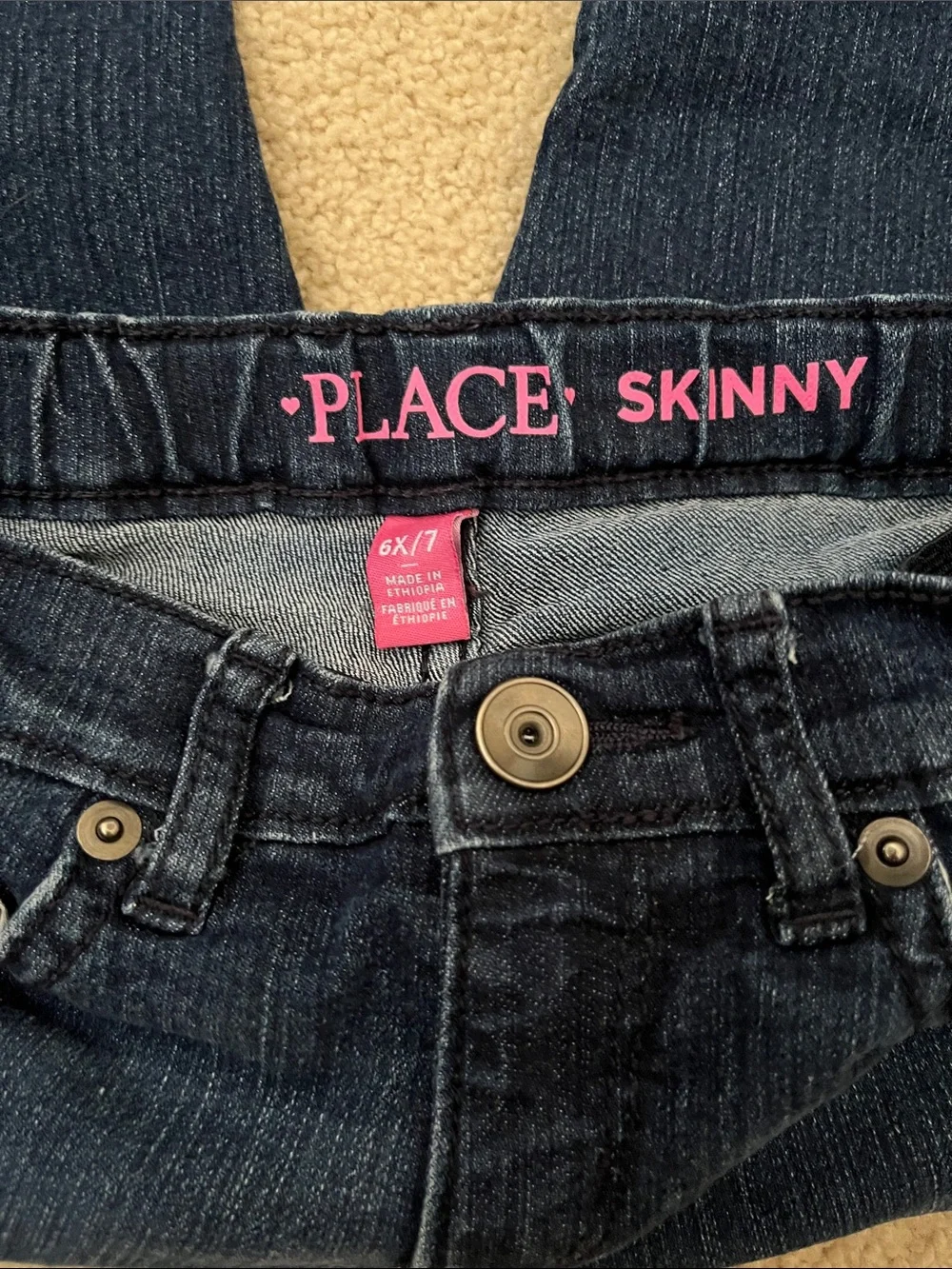 Girls' Straight Leg Jeans Duo - Dark Blue & Light Blue